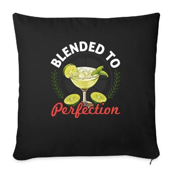 Margarita Lover Alcohol Drinker Mexican Cocktail - Sofa pillowcase 17,3'' x 17,3'' (45 x 45 cm) - black - Front
