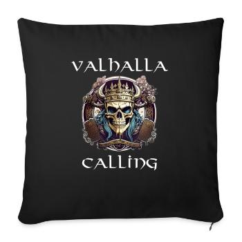 Valhalla plein - Housse de coussin décorative 45 x 45 cm - noir - Devant