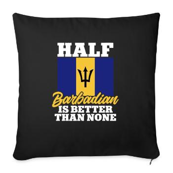 Barbados flag Barbadian bayan - Sofa pillowcase 17,3'' x 17,3'' (45 x 45 cm) - black - Front