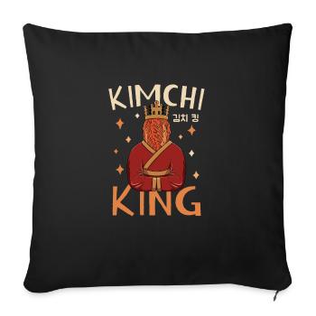 Foodie coréenne épicée foodie I - Housse de coussin décorative 45 x 45 cm - noir - Devant