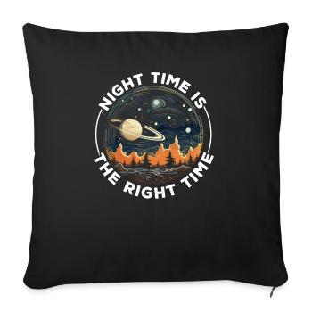 Astrophotography Camera Astronomical Astronomy - Sofa pillowcase 17,3'' x 17,3'' (45 x 45 cm) - black - Front