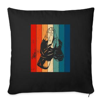 Muay Thai Boxe - Housse de coussin décorative 45 x 45 cm - noir - Devant