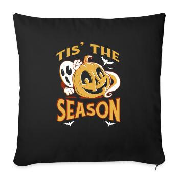 Es Ist Die Jahreszeit Pumpkin Spice Latte - Sofakissenbezug 45 x 45 cm - Schwarz - Vorne
