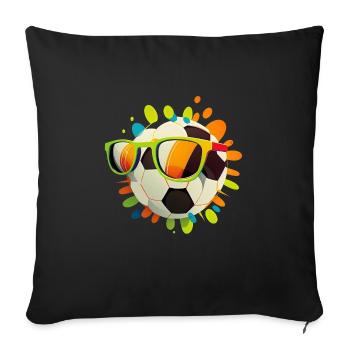 Soccer Player Football Athlete Toddler Boy Girl - Sofa pillowcase 17,3'' x 17,3'' (45 x 45 cm) - black - Front