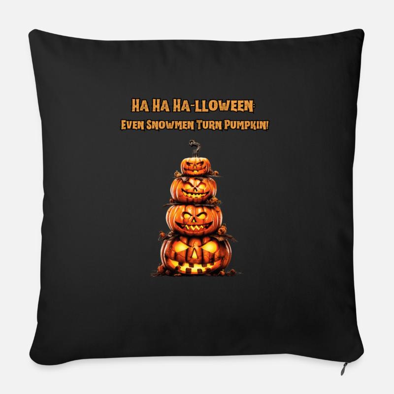LUSTIGES HALLOWEEN - Sofakissenbezug 45 x 45 cm - Schwarz