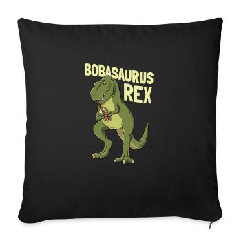 Bubble Tea Drink Pearl Milk Tea Lover Kawaii Boba - Sofa pillowcase 17,3'' x 17,3'' (45 x 45 cm) - black - Front