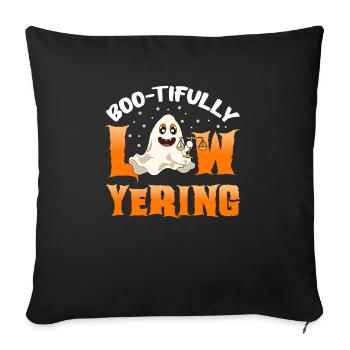Lawyer Halloween Pumpkin - Sofa pillowcase 17,3'' x 17,3'' (45 x 45 cm) - black - Front