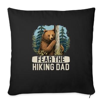 Bear Hiking Mountain Climbing Hiker Bear Lover - Sofa pillowcase 17,3'' x 17,3'' (45 x 45 cm) - black - Front