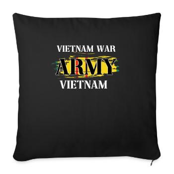 Us Army Vietnam Veteran - Sofakissenbezug 45 x 45 cm - Schwarz - Vorne
