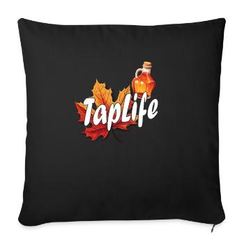 TAPFLIFE - Ahornbaum -Tippen Auf Zucker- Und - Sofakissenbezug 45 x 45 cm - Schwarz - Vorne