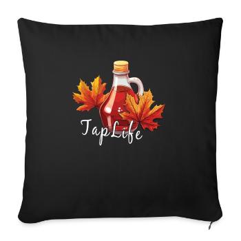 TAPFLIFE - Ahornbaum -Klopfen - Zucker- Und - Sofakissenbezug 45 x 45 cm - Schwarz - Vorne