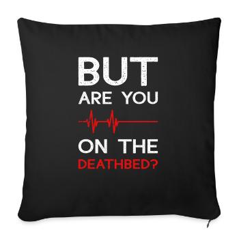 Funny Nurse Gifts - Sofa pillowcase 17,3'' x 17,3'' (45 x 45 cm) - black - Front