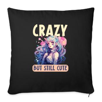 Pastel Goth Lover Kawaii Emo Soft Grunge Esthétique - Housse de coussin décorative 45 x 45 cm - noir - Devant