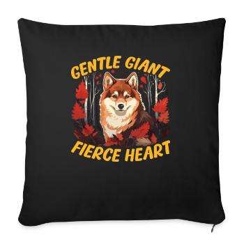 Akita Dog Lover Japanese Pup Breed Pet Owner Puppy - Sofa pillowcase 17,3'' x 17,3'' (45 x 45 cm) - black - Front