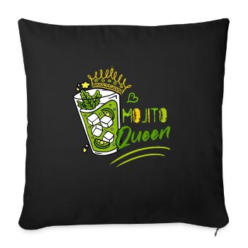 Cocktail Lover Alcohol Drinker Liquor Shot - Sofa pillowcase 17,3'' x 17,3'' (45 x 45 cm) - black - Front