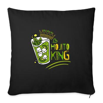 Cocktail Lover Alcohol Drinker Liquor Shot - Sofa pillowcase 17,3'' x 17,3'' (45 x 45 cm) - black - Front