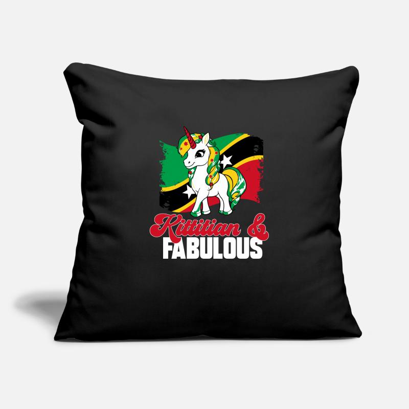 Drapeau de Saint-Kitts-et-Nevis Housse de coussin décorative 45 x 45 cm