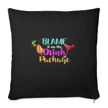 Cruise Cruise Ship Gift - Sofa pillowcase 17,3'' x 17,3'' (45 x 45 cm) - black - Front