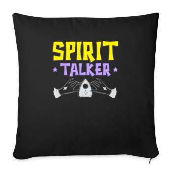 Ouija Board Paranormal Spirit Board Halloween - Sofa pillowcase 17,3'' x 17,3'' (45 x 45 cm) - black - Front