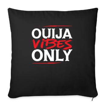 Ouija Board Paranormal Spirit Board Halloween - Sofa pillowcase 17,3'' x 17,3'' (45 x 45 cm) - black - Front