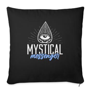 Ouija Board Paranormal Spirit Board Halloween - Sofa pillowcase 17,3'' x 17,3'' (45 x 45 cm) - black - Front