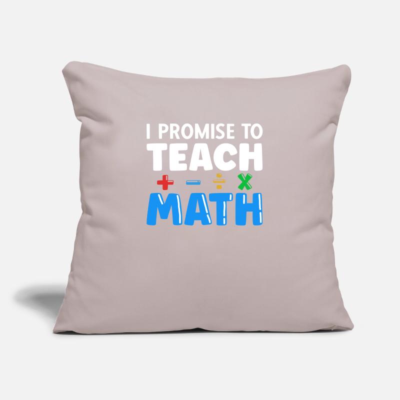 math teacher saying mathematician Sofa pillowcase 17,3'' x 17,3'' (45 x 45 cm)