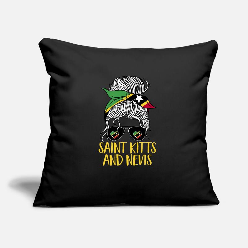 Drapeau de Saint-Kitts-et-Nevis Housse de coussin décorative 45 x 45 cm