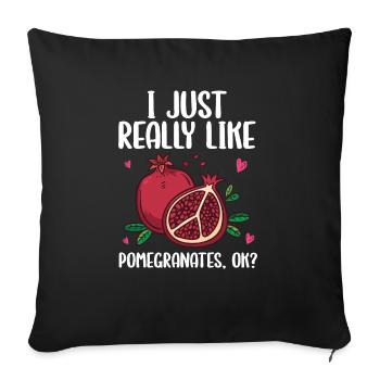 Steak - Sofa pillowcase 17,3'' x 17,3'' (45 x 45 cm) - black - Front