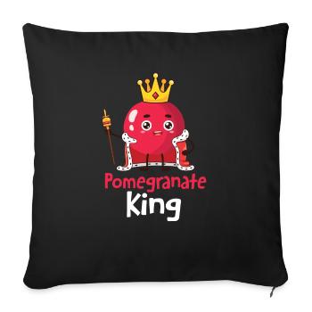 Pomegranate Food Christmas - Sofa pillowcase 17,3'' x 17,3'' (45 x 45 cm) - black - Front
