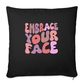 Esthéticienne, Soins de la peau, Beauté, Dermantologue, - Housse de coussin décorative 45 x 45 cm - noir - Devant