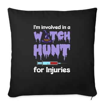 Halloween Nurse Pumpkin - Sofa pillowcase 17,3'' x 17,3'' (45 x 45 cm) - black - Front