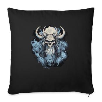 Valhalla Warrior The gift for Odin's warrior. - Sofa pillowcase 17,3'' x 17,3'' (45 x 45 cm) - black - Front