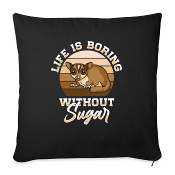 Australia Marsupial Wildlife Animal Lover Sugar - Sofa pillowcase 17,3'' x 17,3'' (45 x 45 cm) - black - Front