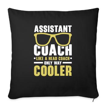 Assistant Coach Sport Trainer Team Coaching - Sofa pillowcase 17,3'' x 17,3'' (45 x 45 cm) - black - Front