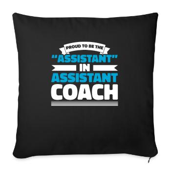 Entraîneur adjoint Entraîneur sportif Entraîneur d’équipe - Housse de coussin décorative 45 x 45 cm - noir - Devant