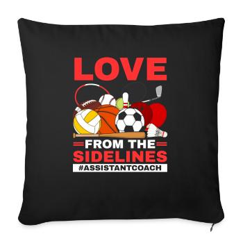 Assistant Coach Sport Trainer Team Coaching - Sofa pillowcase 17,3'' x 17,3'' (45 x 45 cm) - black - Front