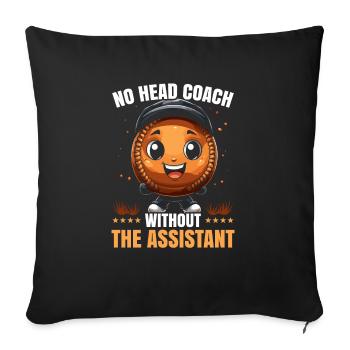 Assistant Coach Sport Trainer Team Coaching - Sofa pillowcase 17,3'' x 17,3'' (45 x 45 cm) - black - Front