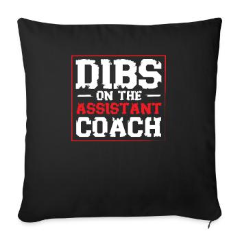 Assistant Coach Sport Trainer Team Coaching - Sofa pillowcase 17,3'' x 17,3'' (45 x 45 cm) - black - Front