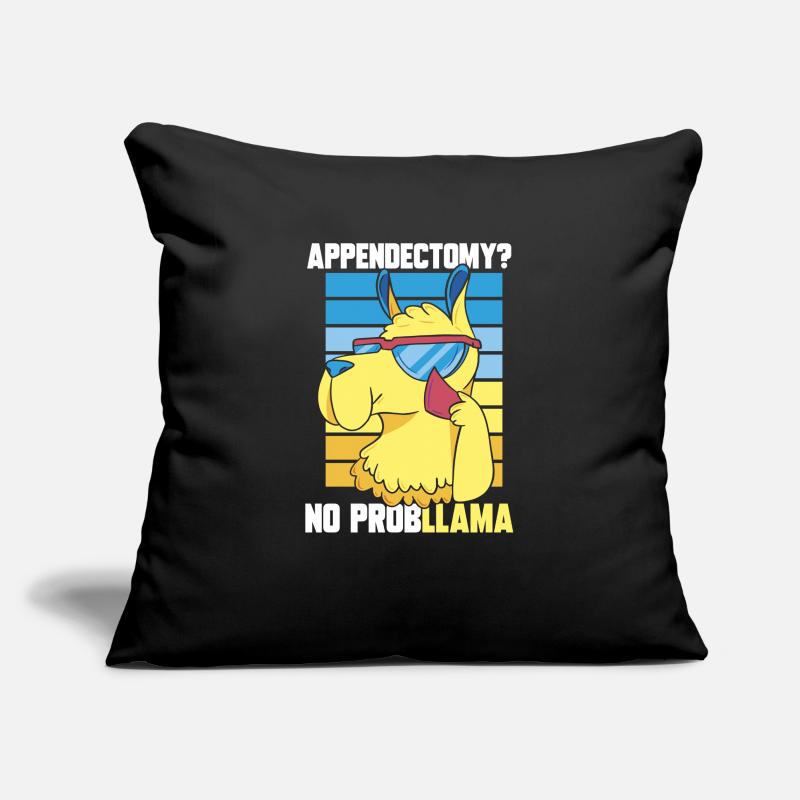 Appendicectomie Appendicite Housse de coussin décorative 45 x 45 cm