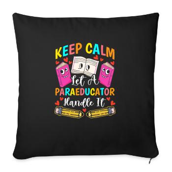 Drôle Para Professeur Paraprofessionnel - Housse de coussin décorative 45 x 45 cm - noir - Devant