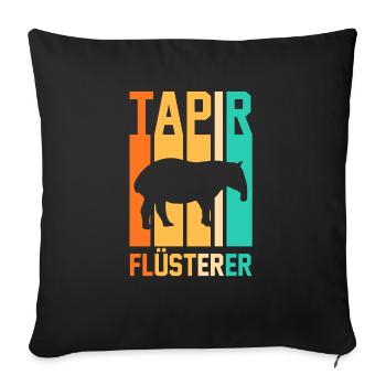 Tapir - Sofakissenbezug 45 x 45 cm - Schwarz - Vorne