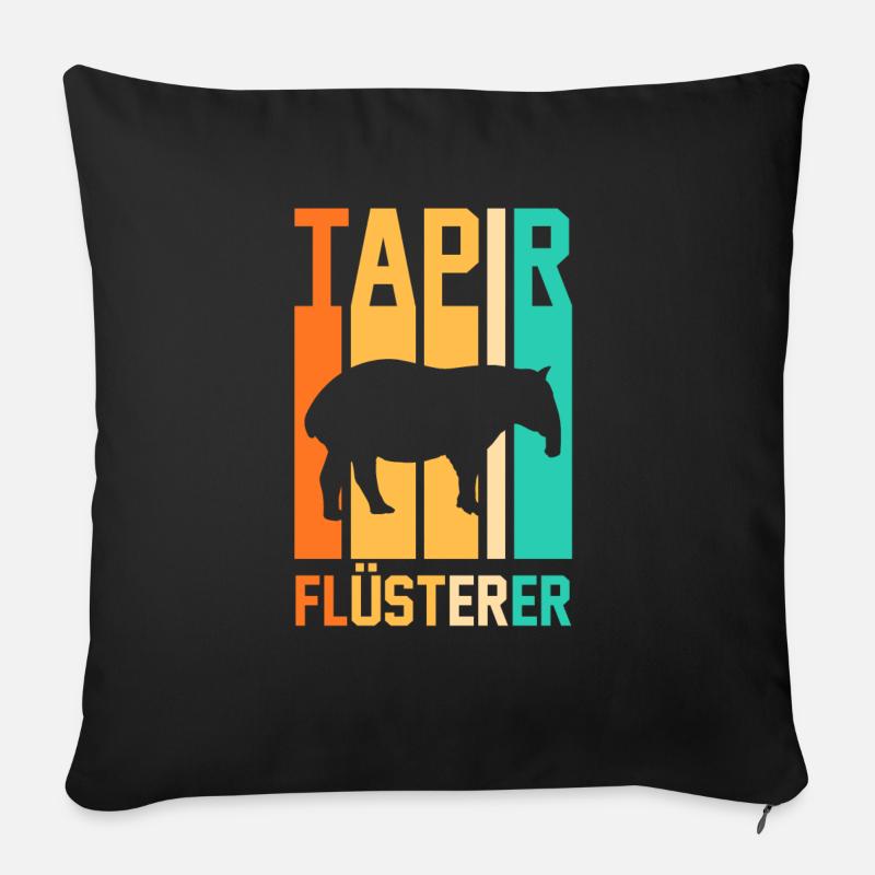 Tapir - Sofakissenbezug 45 x 45 cm - Schwarz