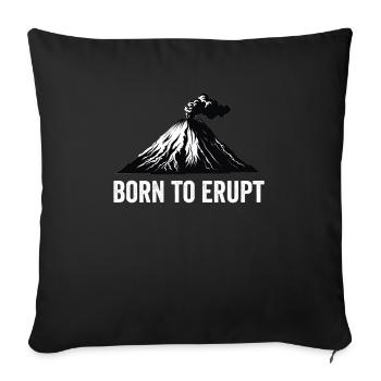 Volcanologist Volcanology Geologist Geology - Sofa pillowcase 17,3'' x 17,3'' (45 x 45 cm) - black - Front