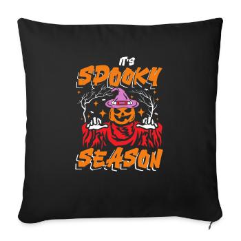 It's Spooky Time | spooky Halloween fun - Sofa pillowcase 17,3'' x 17,3'' (45 x 45 cm) - black - Front