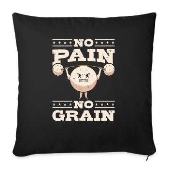 Asian Food Fried Rice Bowl - Sofa pillowcase 17,3'' x 17,3'' (45 x 45 cm) - black - Front