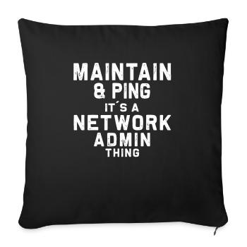 « Toilettage - Housse de coussin décorative 45 x 45 cm - noir - Devant