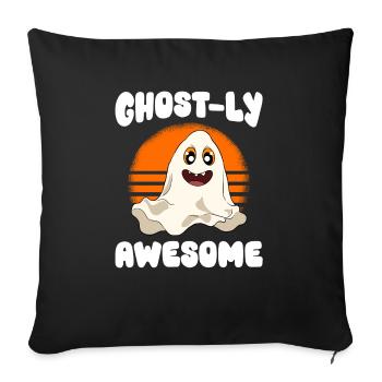 Halloween Pumpkin Halloween Ghost - Sofa pillowcase 17,3'' x 17,3'' (45 x 45 cm) - black - Front