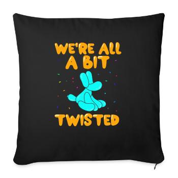 Balloon Animal Party Balloon Artist - Sofa pillowcase 17,3'' x 17,3'' (45 x 45 cm) - black - Front