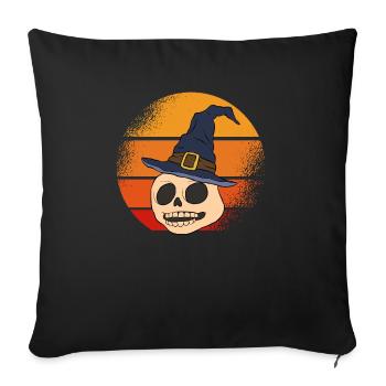 Halloween Pumpkin Halloween Ghost - Sofa pillowcase 17,3'' x 17,3'' (45 x 45 cm) - black - Front