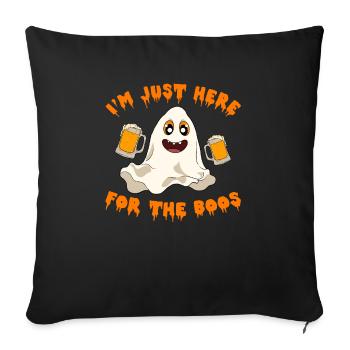 Halloween Pumpkin Halloween Ghost - Sofa pillowcase 17,3'' x 17,3'' (45 x 45 cm) - black - Front